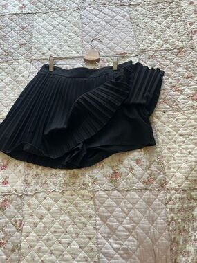 Zara Black Pleated Skater Skort